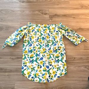 Floral off the shoulder dress